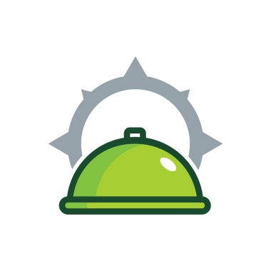 Gıda pusula Logo simge tasarım