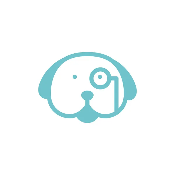 Köpek Hayvan Evde Beslenen Hayvan Logo Simge Tasarım — Stok Vektör