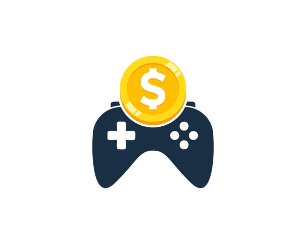 Jogo Coin Logo Icon Design —  Vetores de Stock