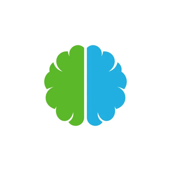 脳のロゴ アイコン デザイン — ストックベクタ
