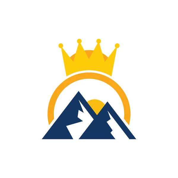 Mountain King Logo Icon Design — Stock Vector