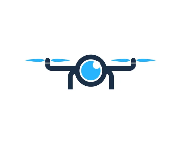 Visión Drone Logo Icon Design — Archivo Imágenes Vectoriales