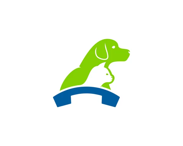Zvířecí Volání Logo Ikonu Design — Stockový vektor