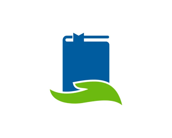 Nature Book Logo Icon Design — Stock Vector