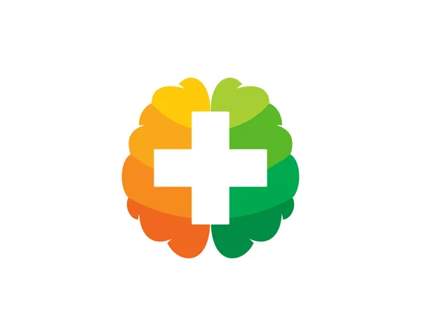 Ιατρική Εγκεφάλου Λογότυπο Εικονίδιο Σχεδιασμός — Διανυσματικό Αρχείο