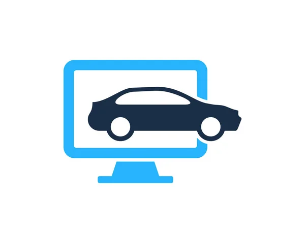 Dator Automotive Logo Ikon Design — Stock vektor