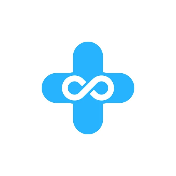 医療無限ロゴ アイコンのデザイン — ストックベクタ