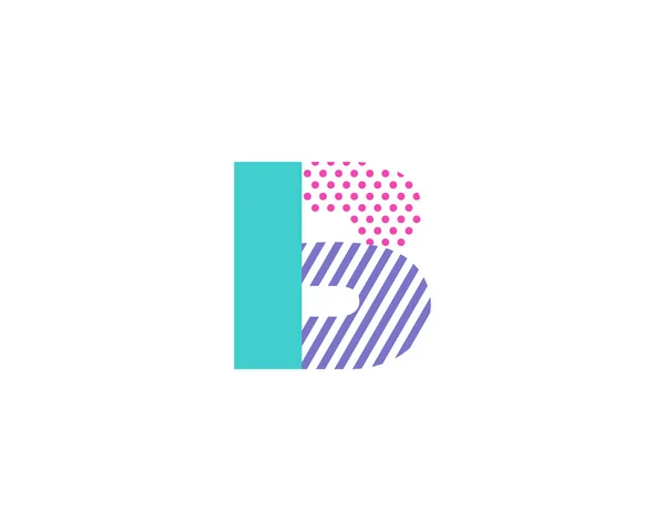 Lettre Géométrique Élément Conception Logo Icône — Image vectorielle