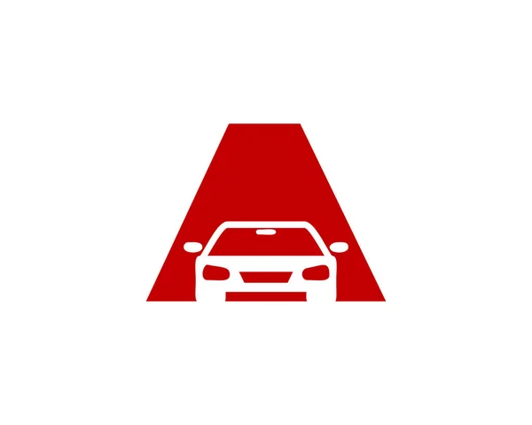 Μια Επιστολή Αυτοκινητοβιομηχανία Λογότυπο Εικονίδιο Σχεδιασμός — Διανυσματικό Αρχείο