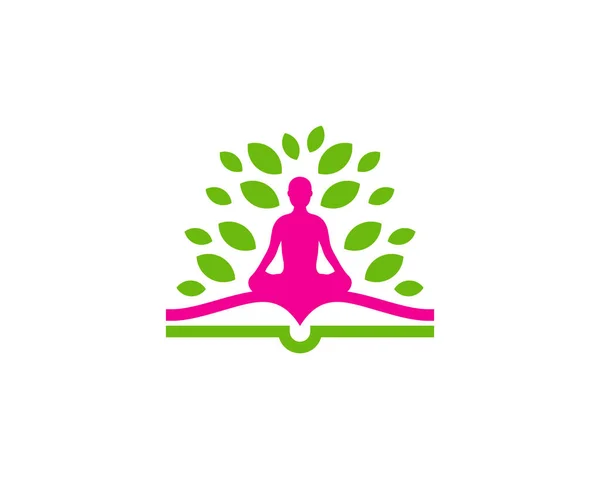 Relax Book Logo Icon Design — Stock Vector