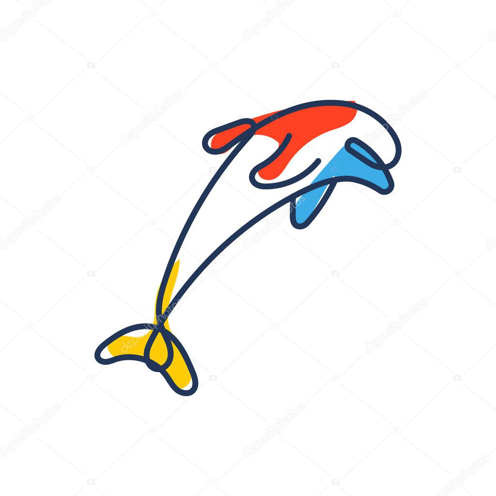 Dolphin Logo Icon Design