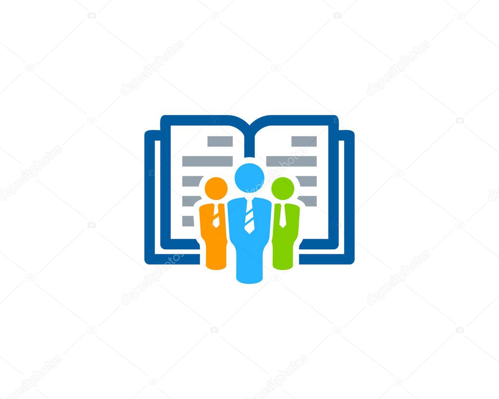 Group Book Logo Icon Design