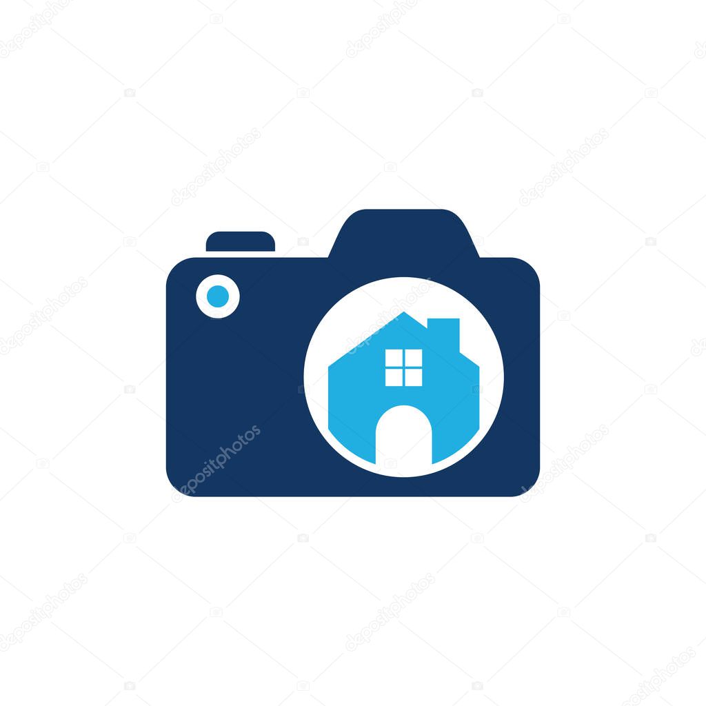 Home Camera Logo Icon Design
