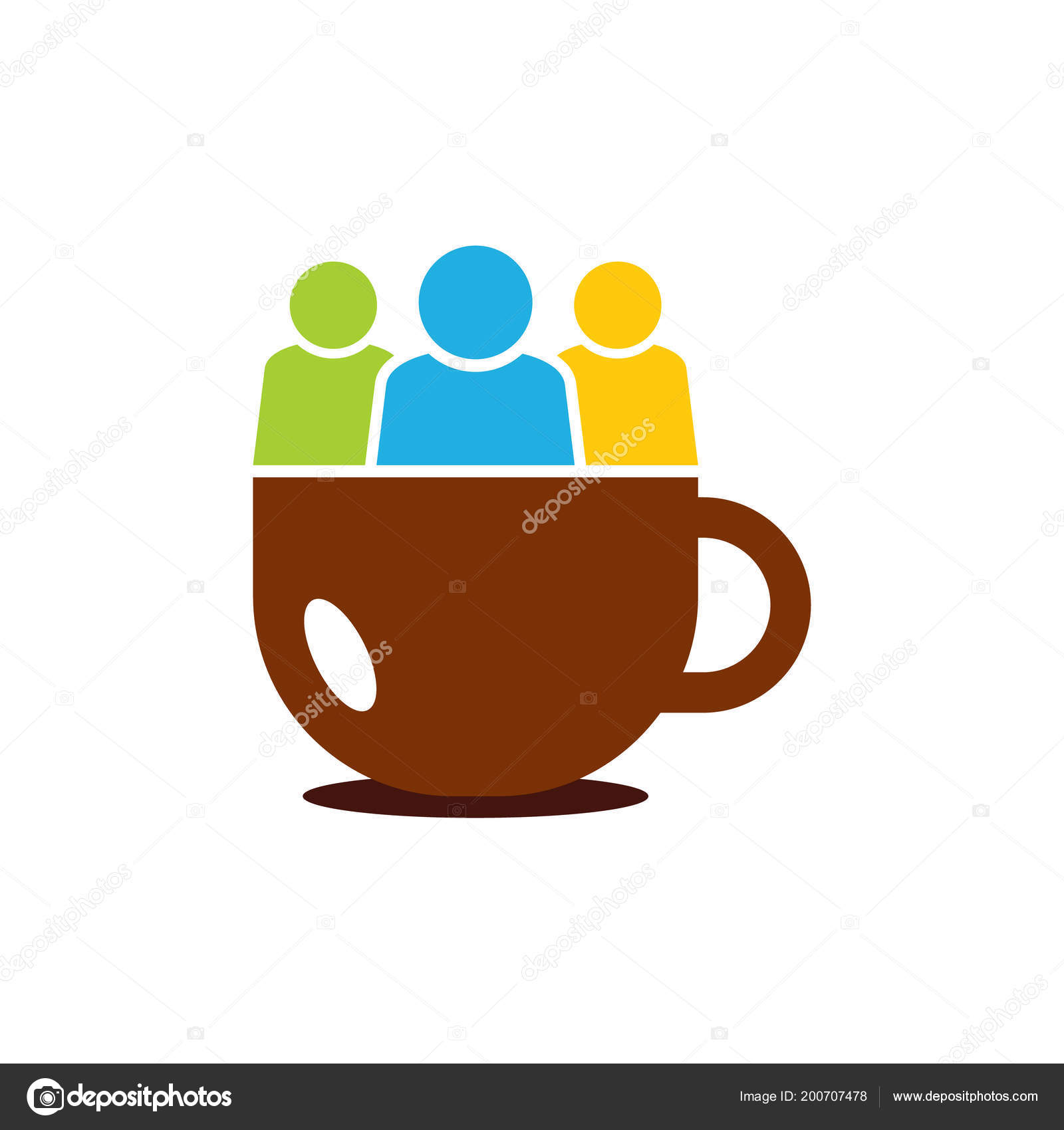 Coffee Group Logo Icon Design Stock Vector Image by ©putracetol 200707478