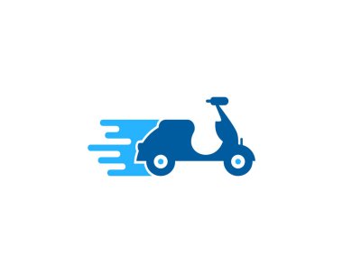 Scooter dır Logo simge tasarım