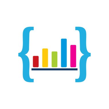 Grafik kodu Logo simge tasarımı