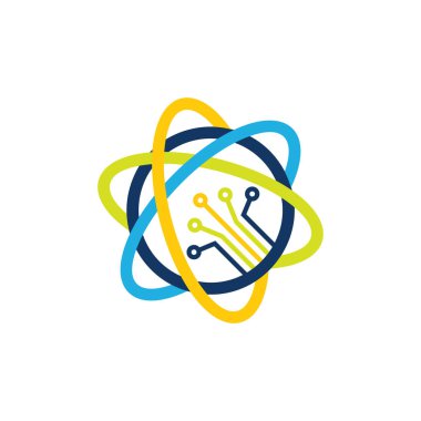 Bilim Digital logosu simgesi tasarım