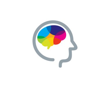 Logo simgesi tasarım kafa beyin