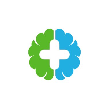 Tıbbi beyin Logo simge tasarım