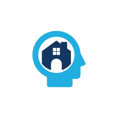 Ev baş Logo simge tasarım