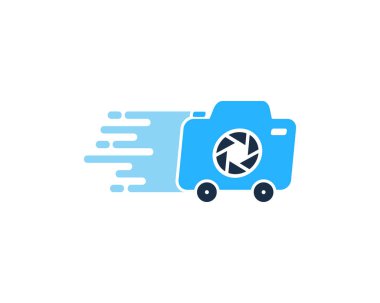 Kamera teslim Logo simge tasarım