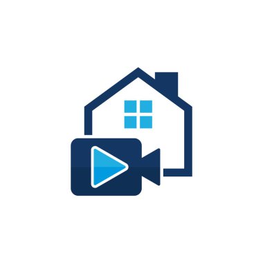 Video ev ev Logo simge tasarım