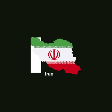 Iran ilk harf ülke harita ve bayrak ile
