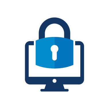 Kilit bilgisayar Logo simge tasarım