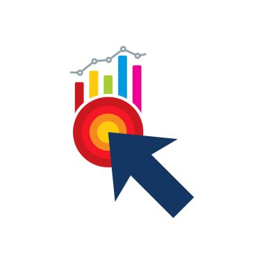 Analitik Logo simgesi tasarım dokunma