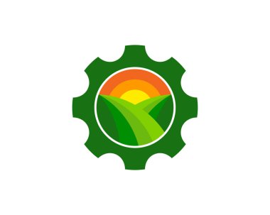 Aracı çiftlik logosu simgesi tasarım