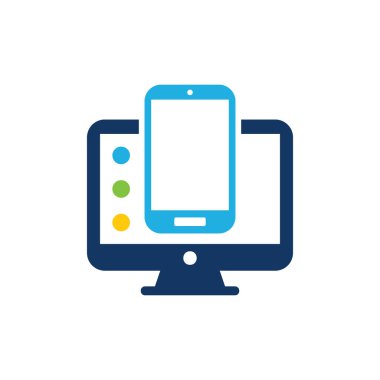 Mobil bilgisayar Logo simge tasarım