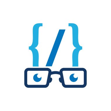 Kod Geek Logo simge tasarım