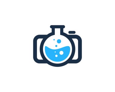 Laboratuvar kamera Logo simge tasarım