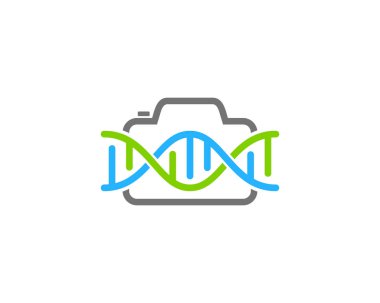 Kamera Dna Logo simge tasarım