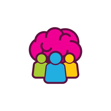 Beyin grup Logo simge tasarım