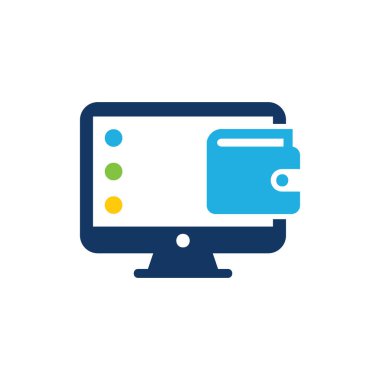 M-cüzdan bilgisayar Logo simge tasarım