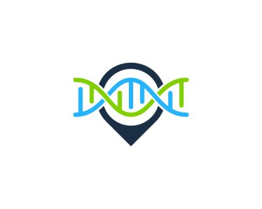DNA Logo simgesi tasarım bulun