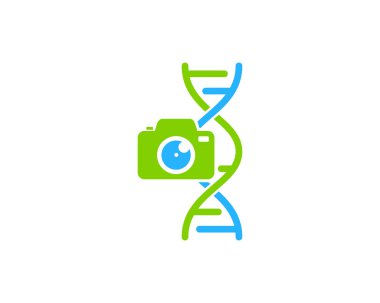 Kamera Dna Logo simge tasarım