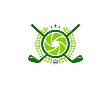 Lens Golf Logo simge tasarımı