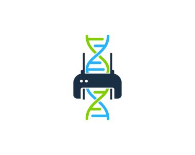 DNA Logo simge tasarımını yazdırma
