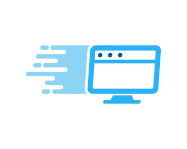 Bilgisayar teslim Logo simge tasarım