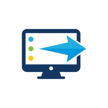 Ok bilgisayar Logo simge tasarım