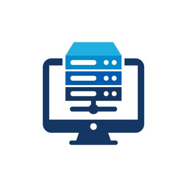 Sunucu bilgisayar Logo simge tasarım