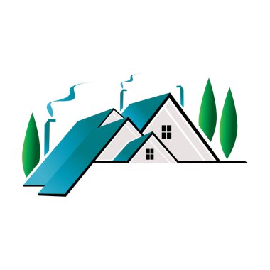 Ev ev Logo simge tasarım