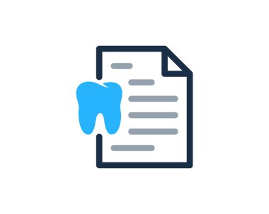 Diş belge Logo simge tasarım