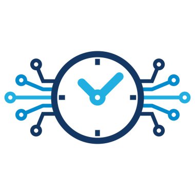 Zaman Digital logosu simgesi tasarım