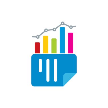 Belge analitik Logo simge tasarım