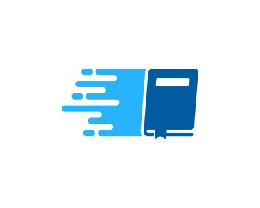 Hızlı kitap Logo simge tasarım