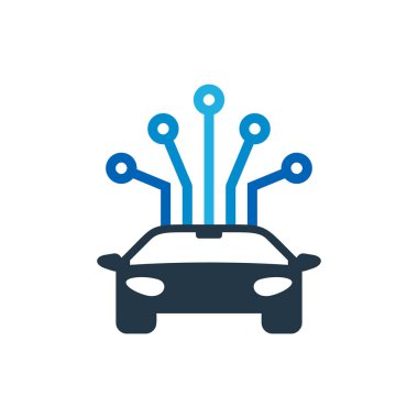 Otomotiv Digital logosu simgesi tasarım