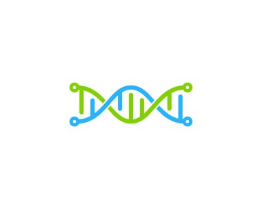 Teknik Dna Logo simge tasarım